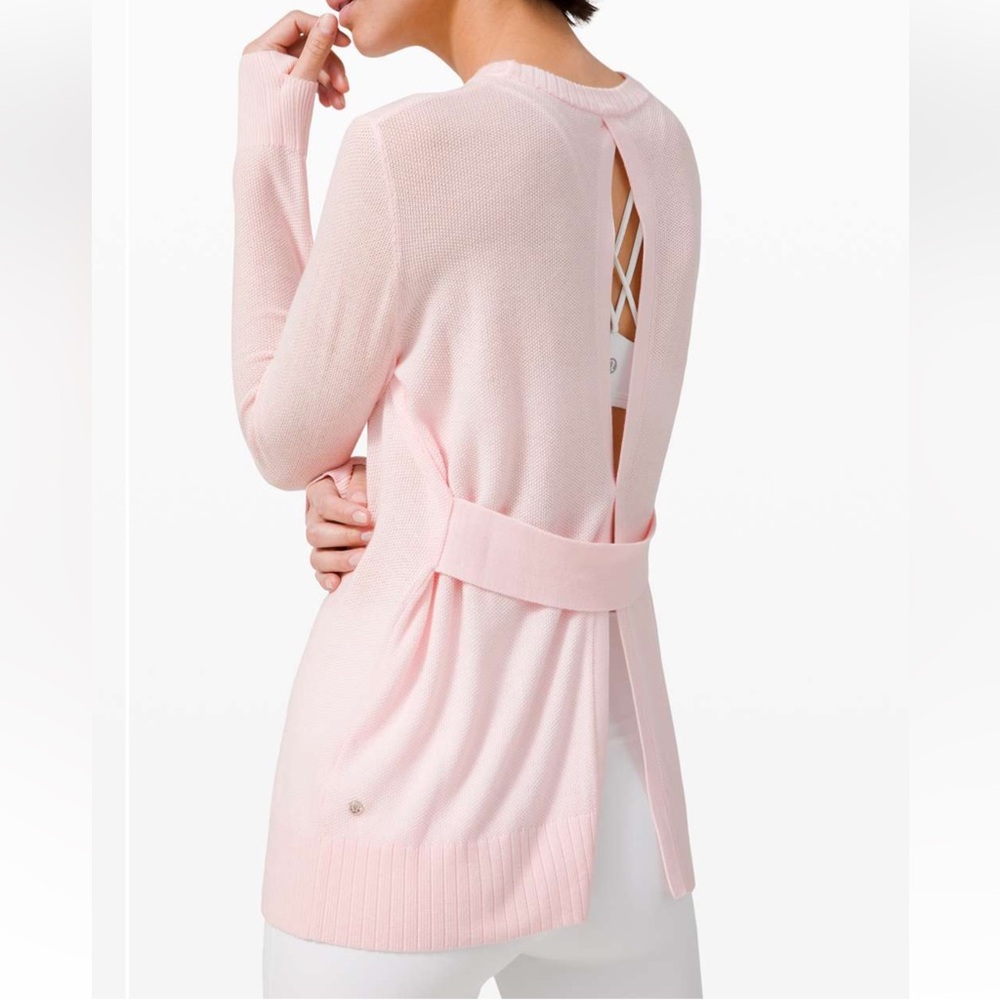 Lululemon Size 4 Sincerely Yours Sweater Pink Glow New Without Taga